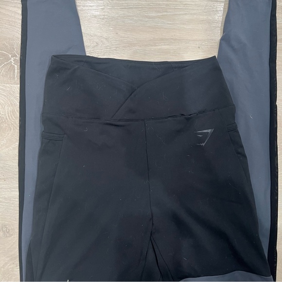 Nikki B Blackketter GYMSHARK Season 2 Black Marl Leggings - Picture 3 of 6